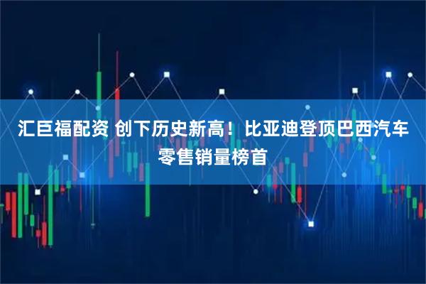 汇巨福配资 创下历史新高!比亚迪登顶巴西汽车零售销量榜首